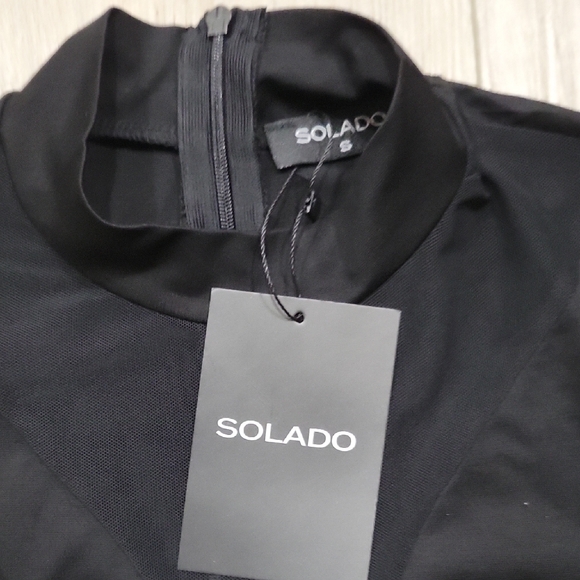 Elegant Black Mesh Long Sleeve Jumpsuit - Picture 2 of 2